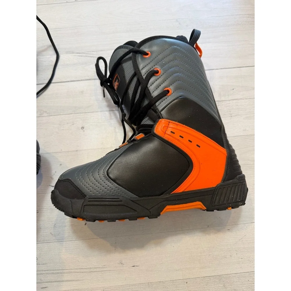 HMK Highmark 4 Snowmobile Boots Men's Size‎ 8 Black Orange